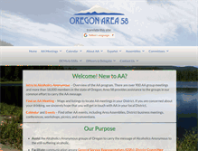 Tablet Screenshot of aa-oregon.org